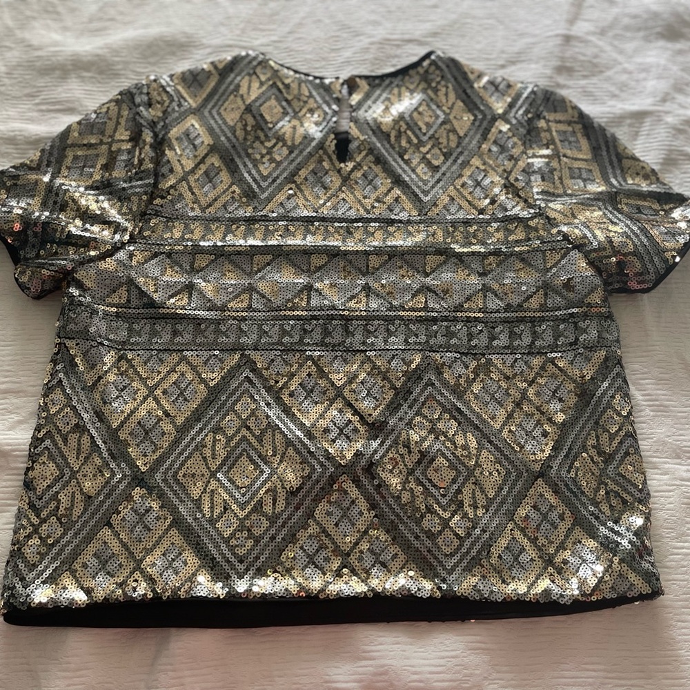 Forever 21 Multicolor Sequin Top
